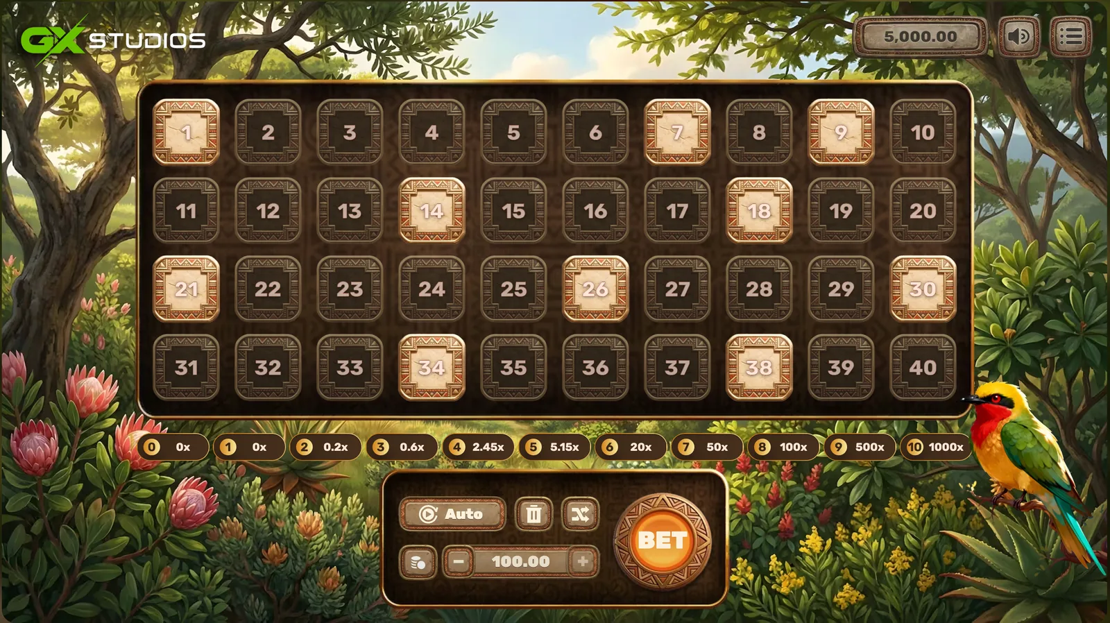Afro Keno - desktop gameplay