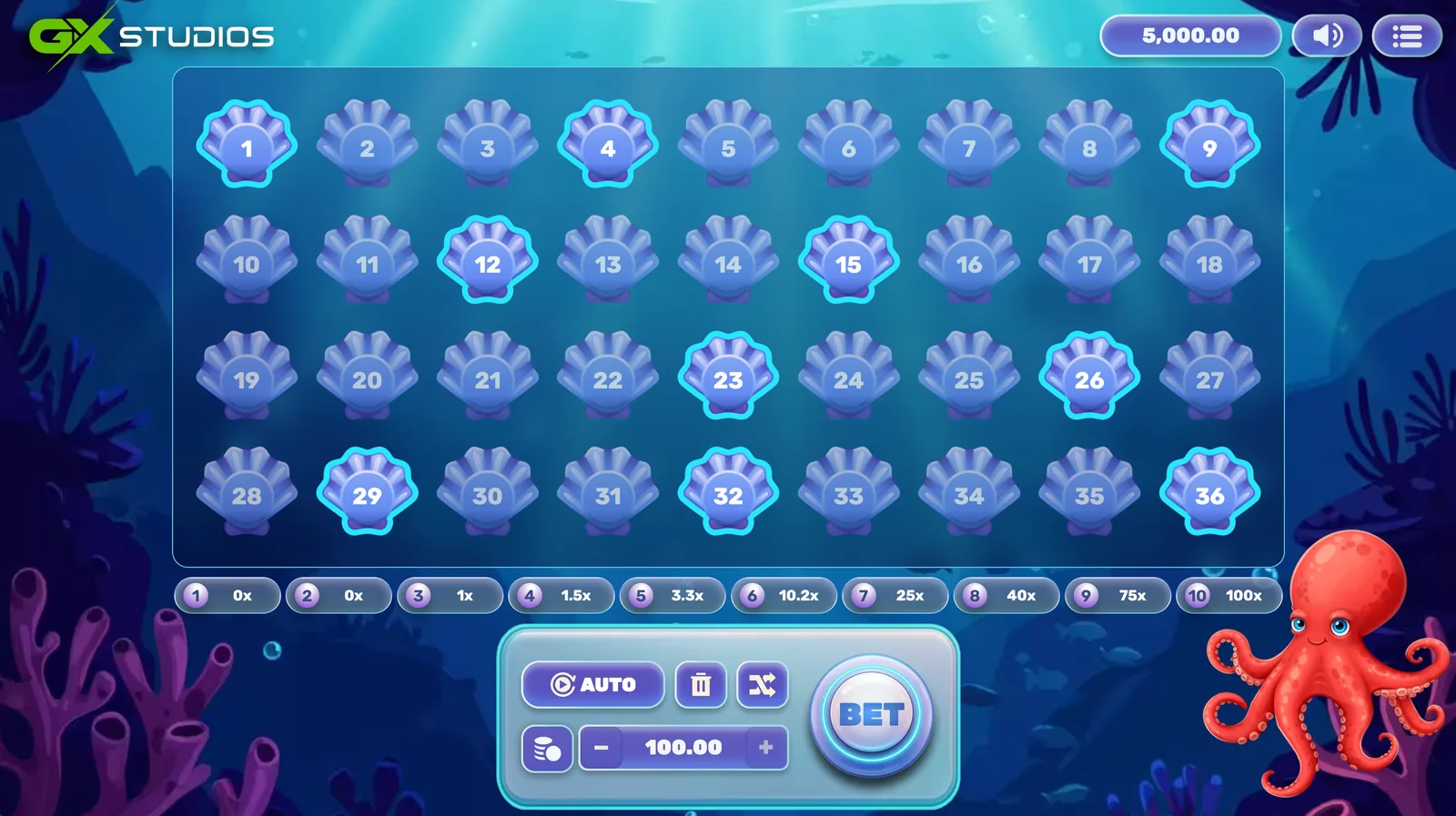 Aqua Keno - desktop gameplay