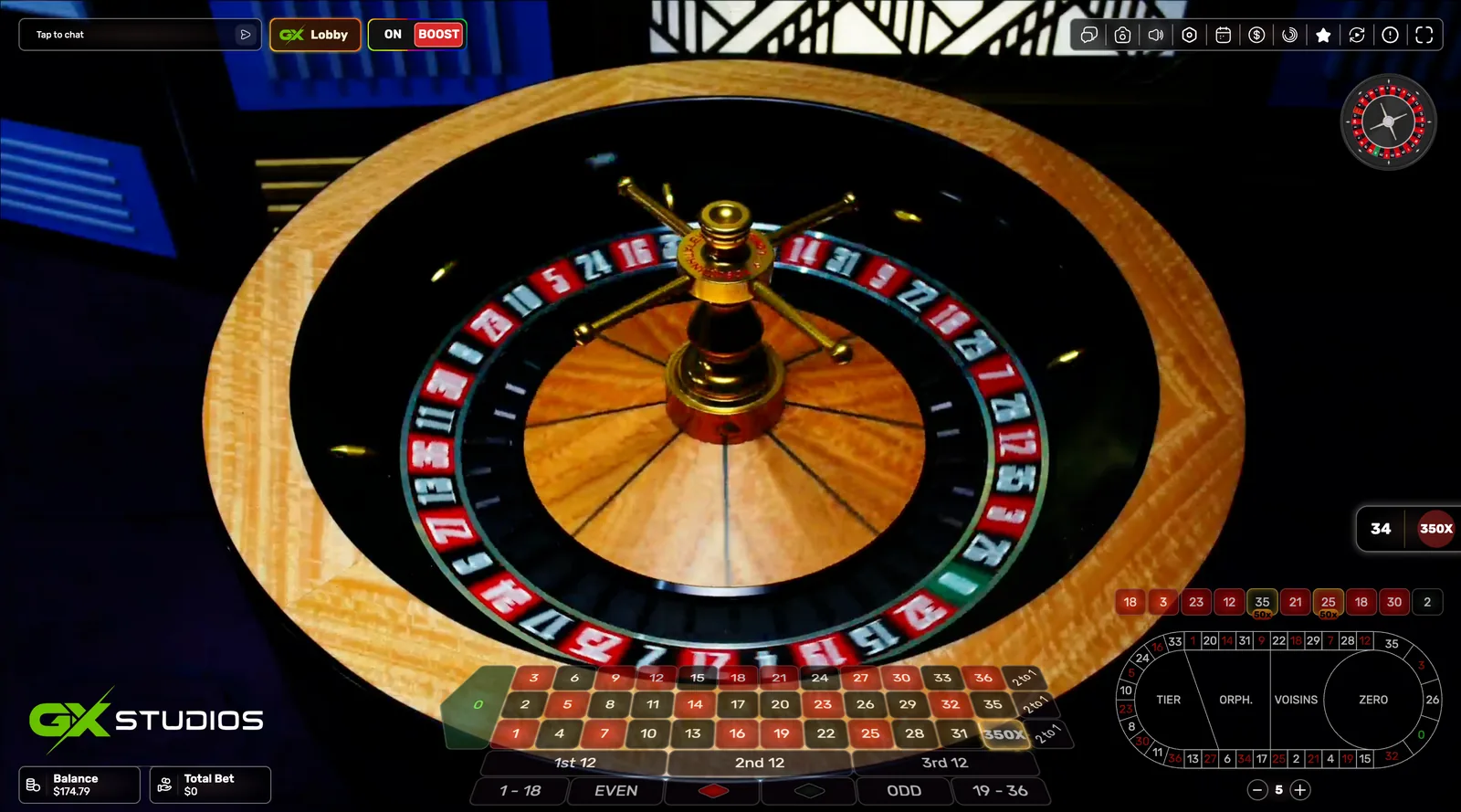 Imperial Roulette - desktop gameplay
