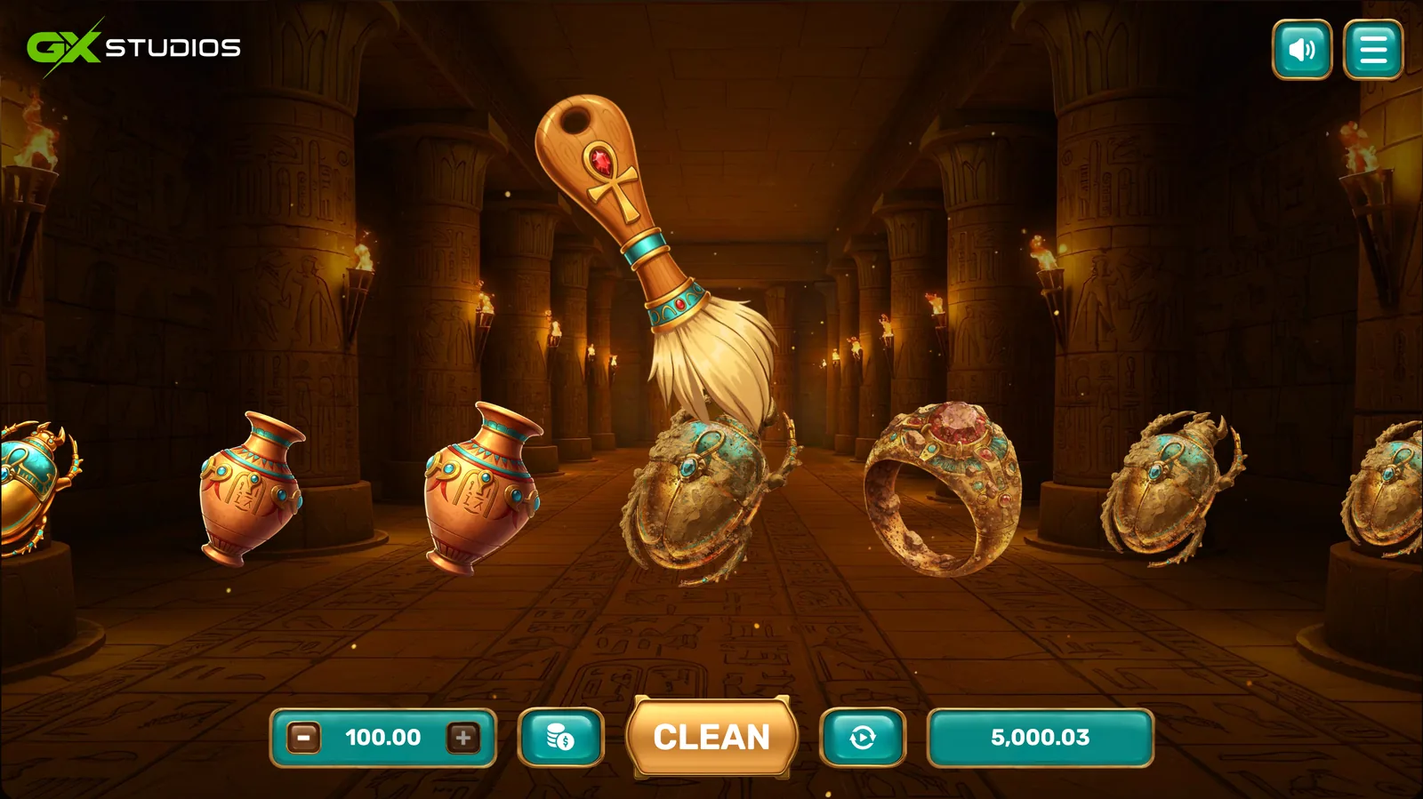 Pharaoh's Secrets - desktop gameplay