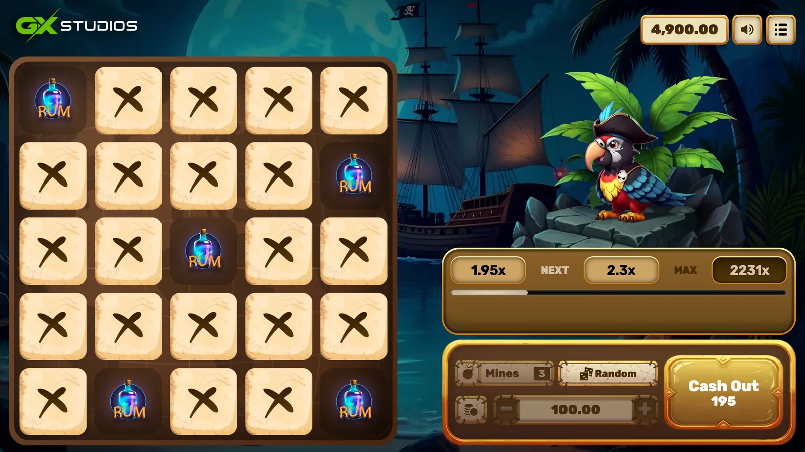 Pirate Mines - desktop gameplay
