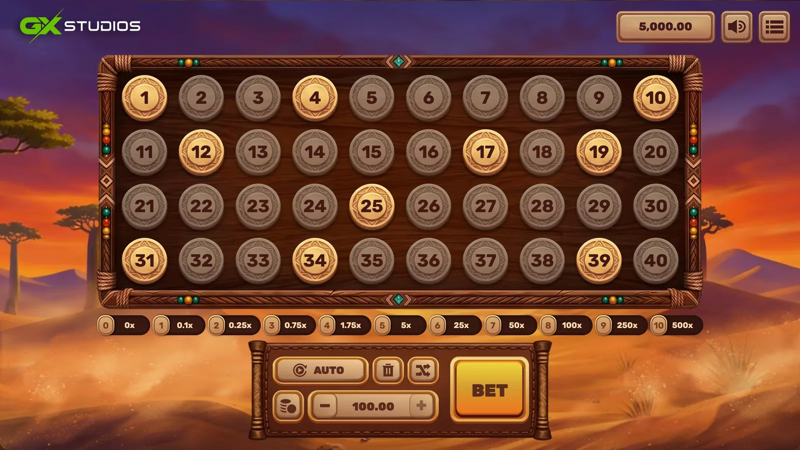 Sahara Keno - desktop gameplay