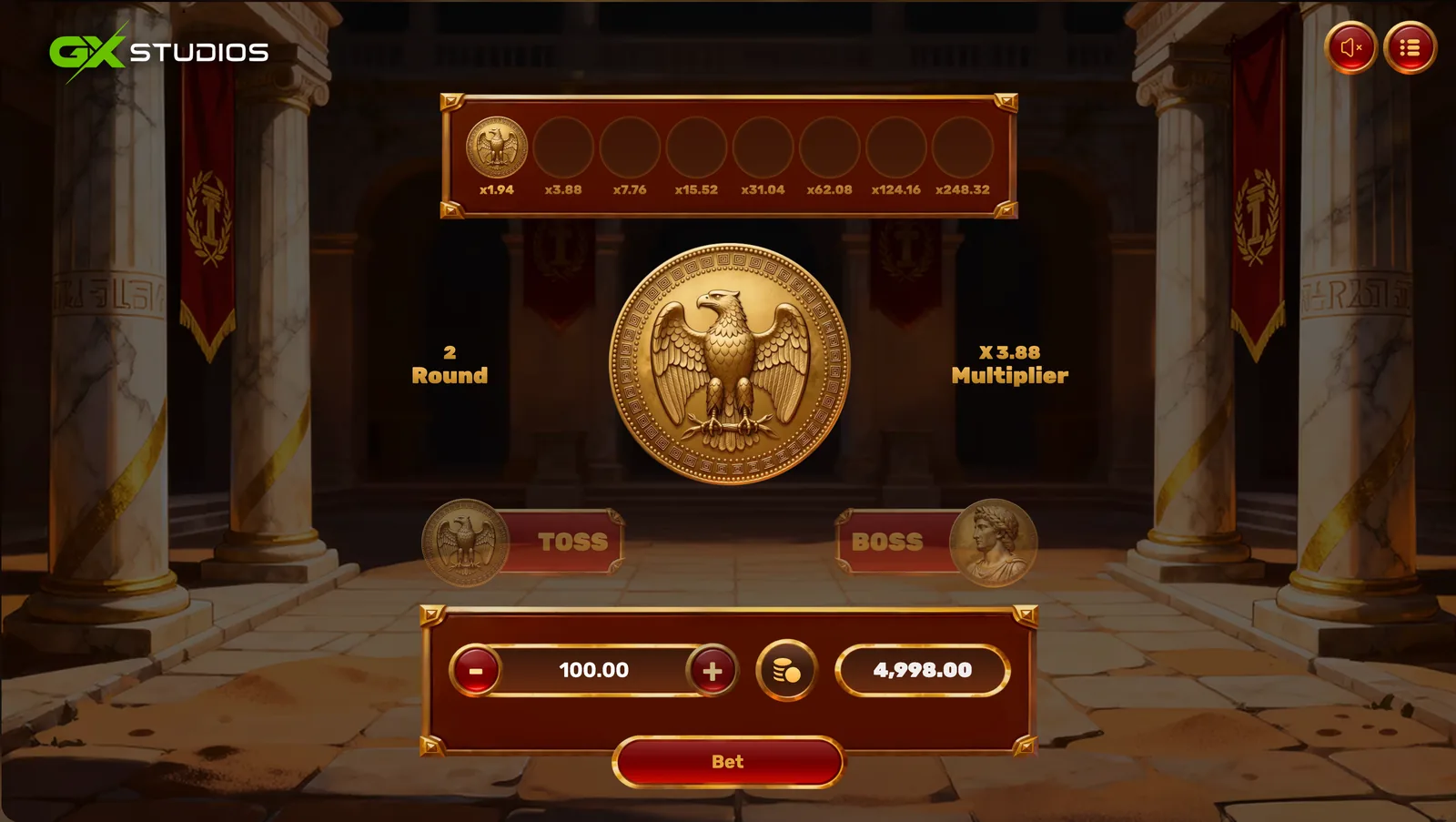Toss Boss - desktop gameplay
